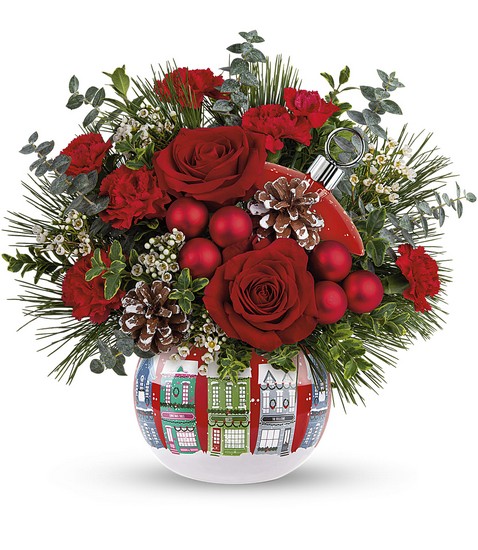 Snowy Village Bouquet from Richardson's Flowers in Medford, NJ